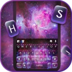 nebula galaxy keyboard backgro android application logo